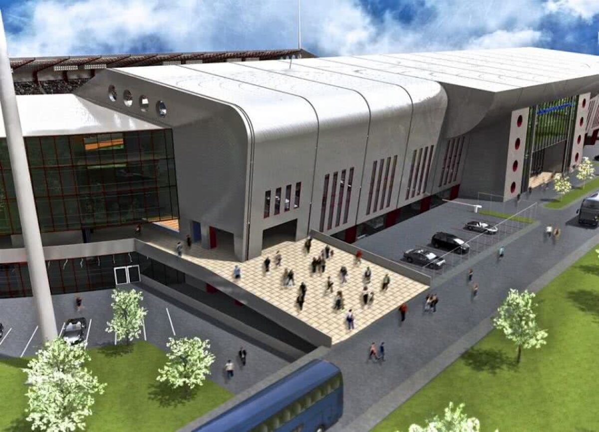 GALERIE FOTO Poli Iași vrea să-și facă superstadion! Cum arată planul inițial: investiție de 48 de milioane de euro