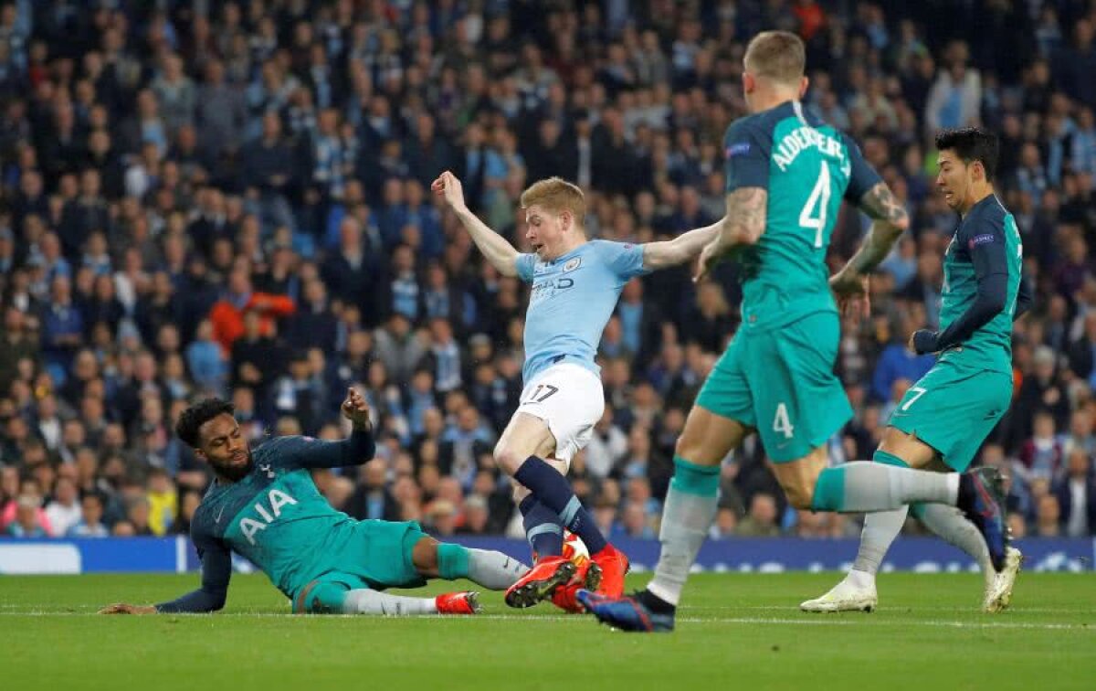 MANCHESTER CITY - TOTTENHAM 4-3 // Thriller pe Etihad! City o bate pe Spurs, 4-3, după un meci roller coaster, dar e OUT din Ligă! Gol anulat cu VAR în prelungiri