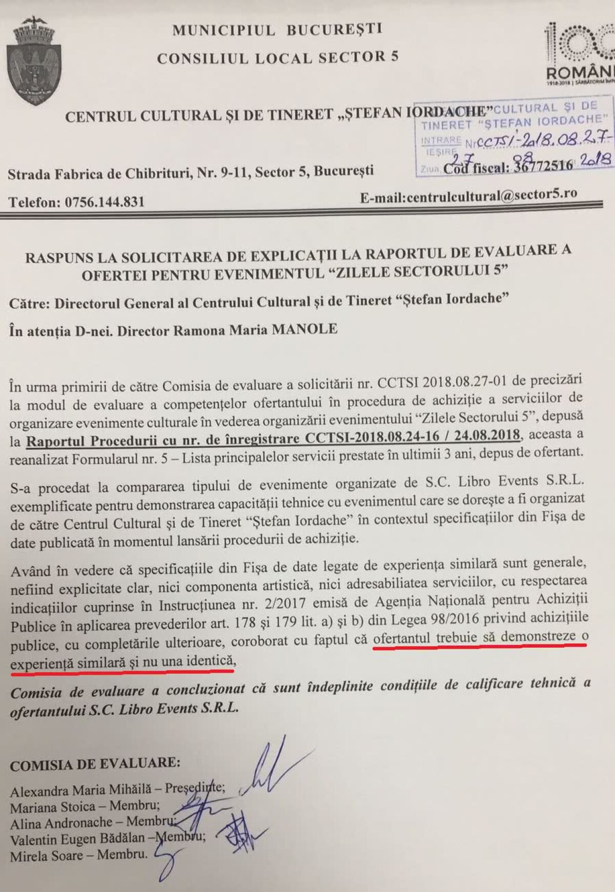 Prețul odei lui Bittman: 11.000 de euro ca prezentator plus 11.000 de euro pentru trupa Holograf! Pentru că n-a vrut să semneze o achiziție trucată, directoarea a fost demisă de primarul Florea cu o zi înainte de eveniment!