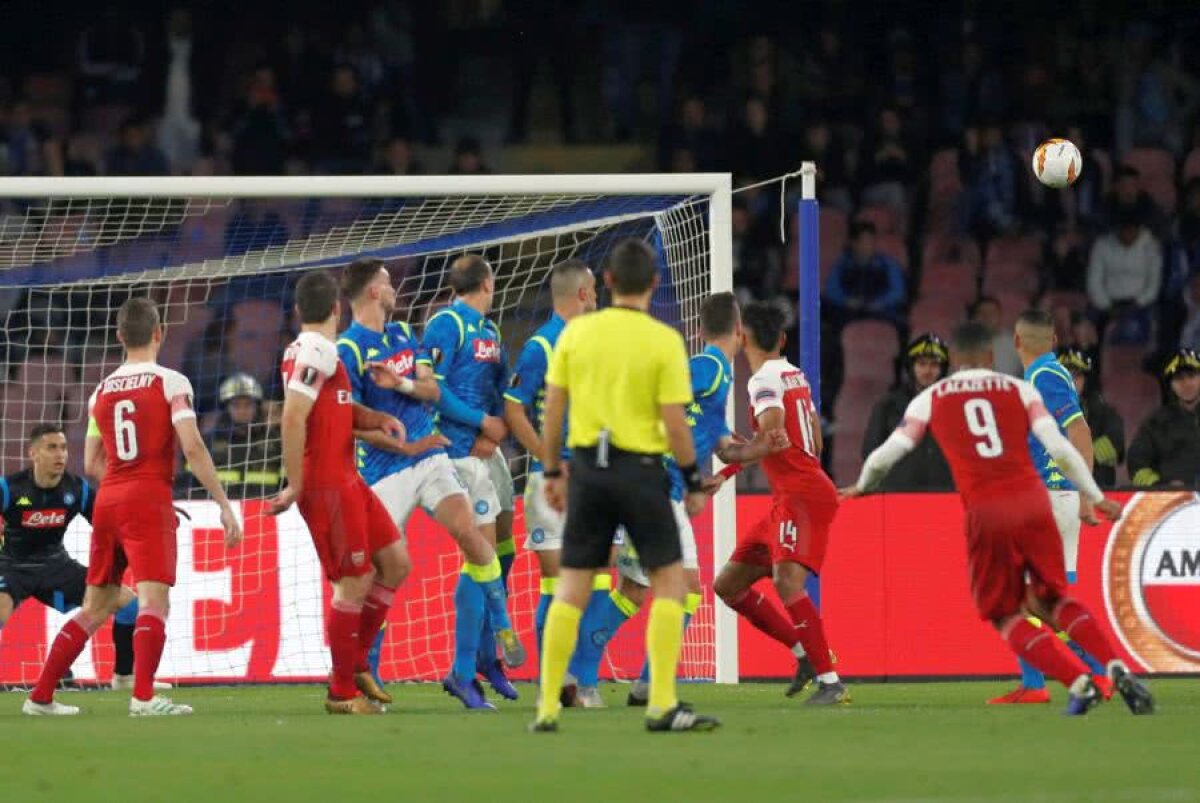 NAPOLI - ARSENAL // VIDEO+FOTO Vlad Chiricheș a luat cea mai mare notă din echipa italienilor: „Singurul aspect pozitiv în meciul ăsta a fost prestația lui”