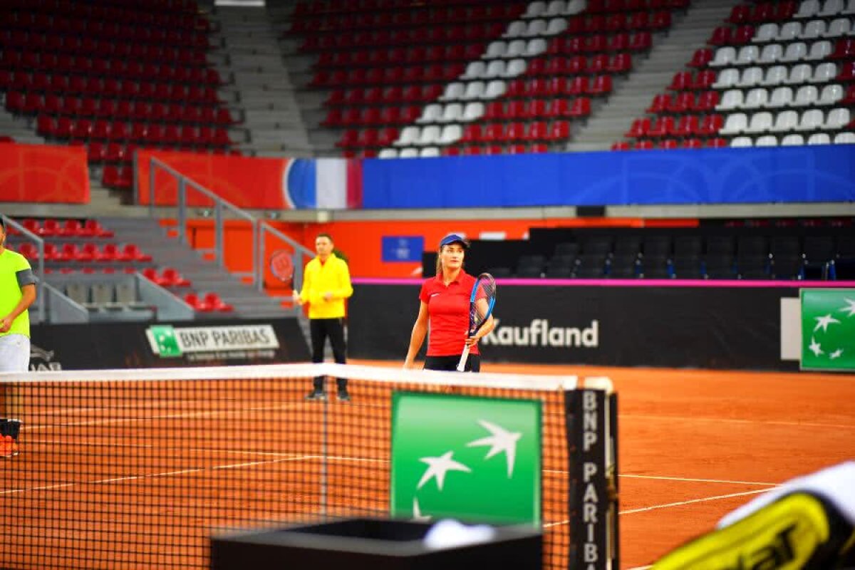 FRANȚA - ROMÂNIA, FED CUP // VIDEO+FOTO EXCLUSIV Imagini de la antrenamentul de azi al echipei de Fed Cup + ultimele detalii de la corespondenții Gazetei