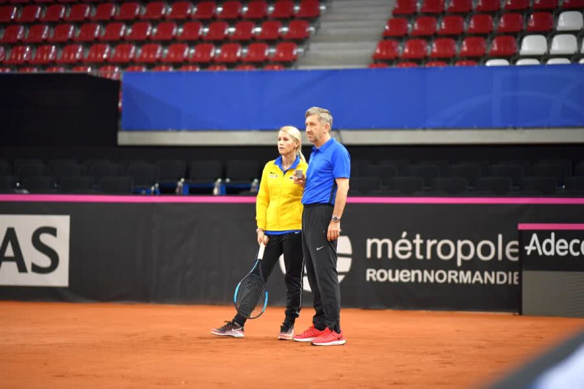 FRANȚA - ROMÂNIA, FED CUP // VIDEO+FOTO EXCLUSIV Imagini de la antrenamentul de azi al echipei de Fed Cup + ultimele detalii de la corespondenții Gazetei