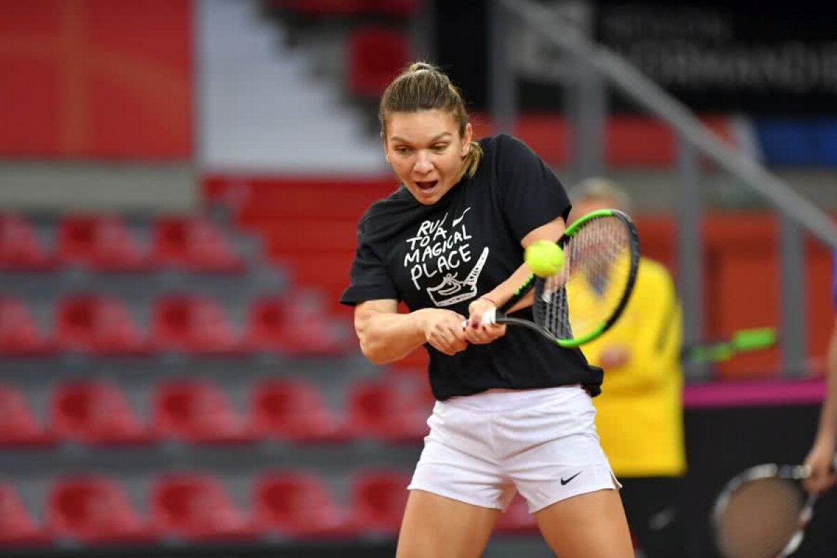 FRANȚA - ROMÂNIA, FED CUP // FOTO Simona Halep, primele declarații după ce a aflat că joacă împotriva Kristinei Mladenovic: „Am emoții, trebuie să recunosc. E diferit în Fed Cup” » Cum arată raportul meciurilor directe