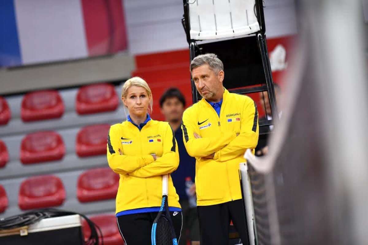 FRANȚA - ROMÂNIA, FED CUP // Zgura din sala cu surprize » Detalii inedite de la antrenament: întrebarea pusă de Monica Niculescu + ce inovație pregătesc francezii
