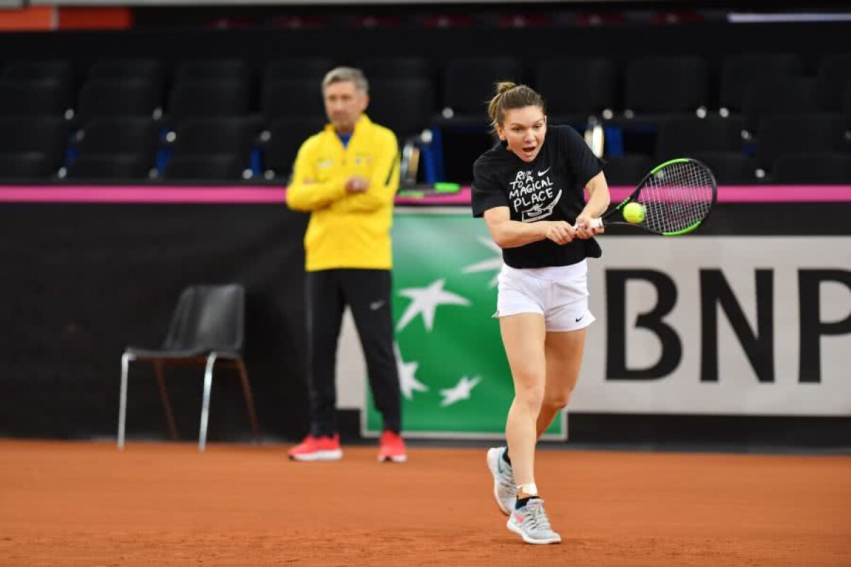 FRANȚA - ROMÂNIA, FED CUP // Zgura din sala cu surprize » Detalii inedite de la antrenament: întrebarea pusă de Monica Niculescu + ce inovație pregătesc francezii