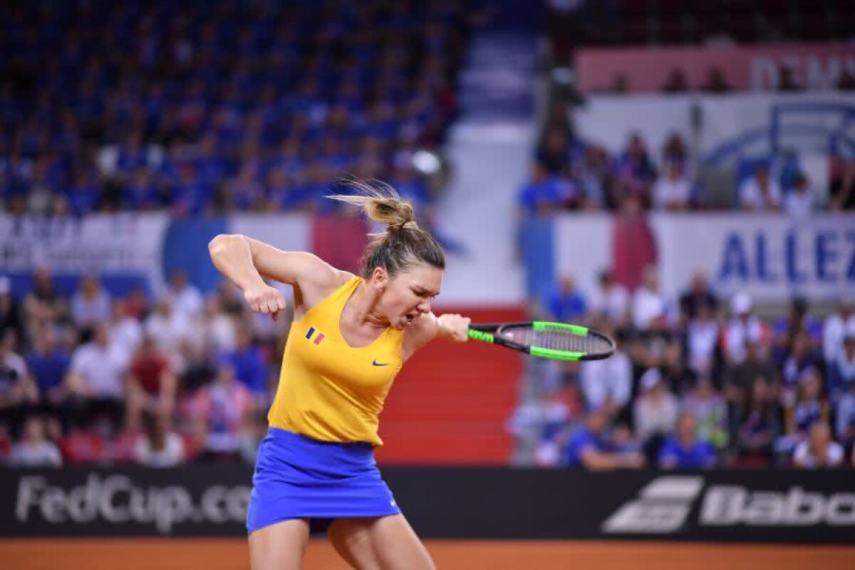  FED CUP, FRANȚA - ROMÂNIA 1-1 // VIDEO+FOTO Mihaela Buzărnescu a pierdut în fața Carolinei Garcia, Simona Halep a trecut de Kristina Mladenovic