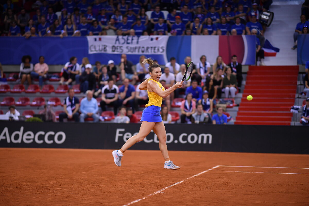  FED CUP, FRANȚA - ROMÂNIA 1-1 // VIDEO+FOTO Mihaela Buzărnescu a pierdut în fața Carolinei Garcia, Simona Halep a trecut de Kristina Mladenovic