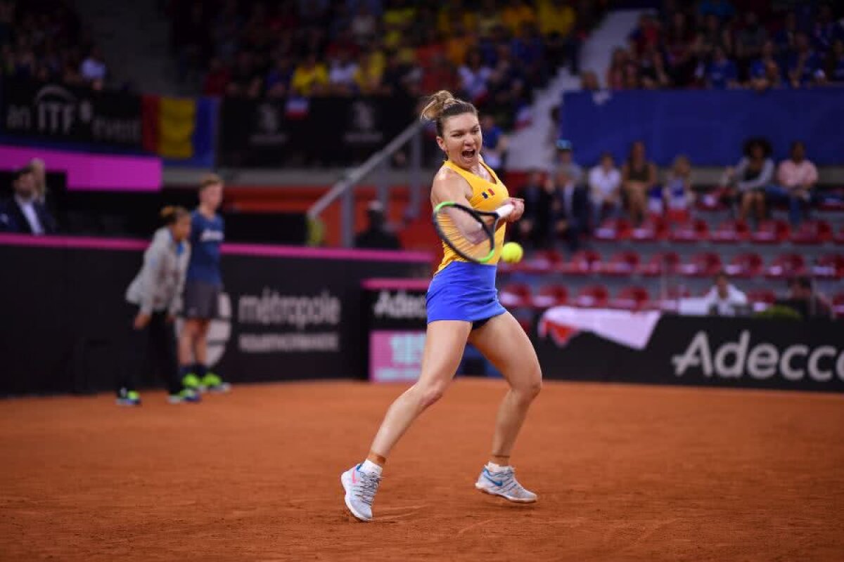  FED CUP, FRANȚA - ROMÂNIA 1-1 // VIDEO+FOTO Mihaela Buzărnescu a pierdut în fața Carolinei Garcia, Simona Halep a trecut de Kristina Mladenovic