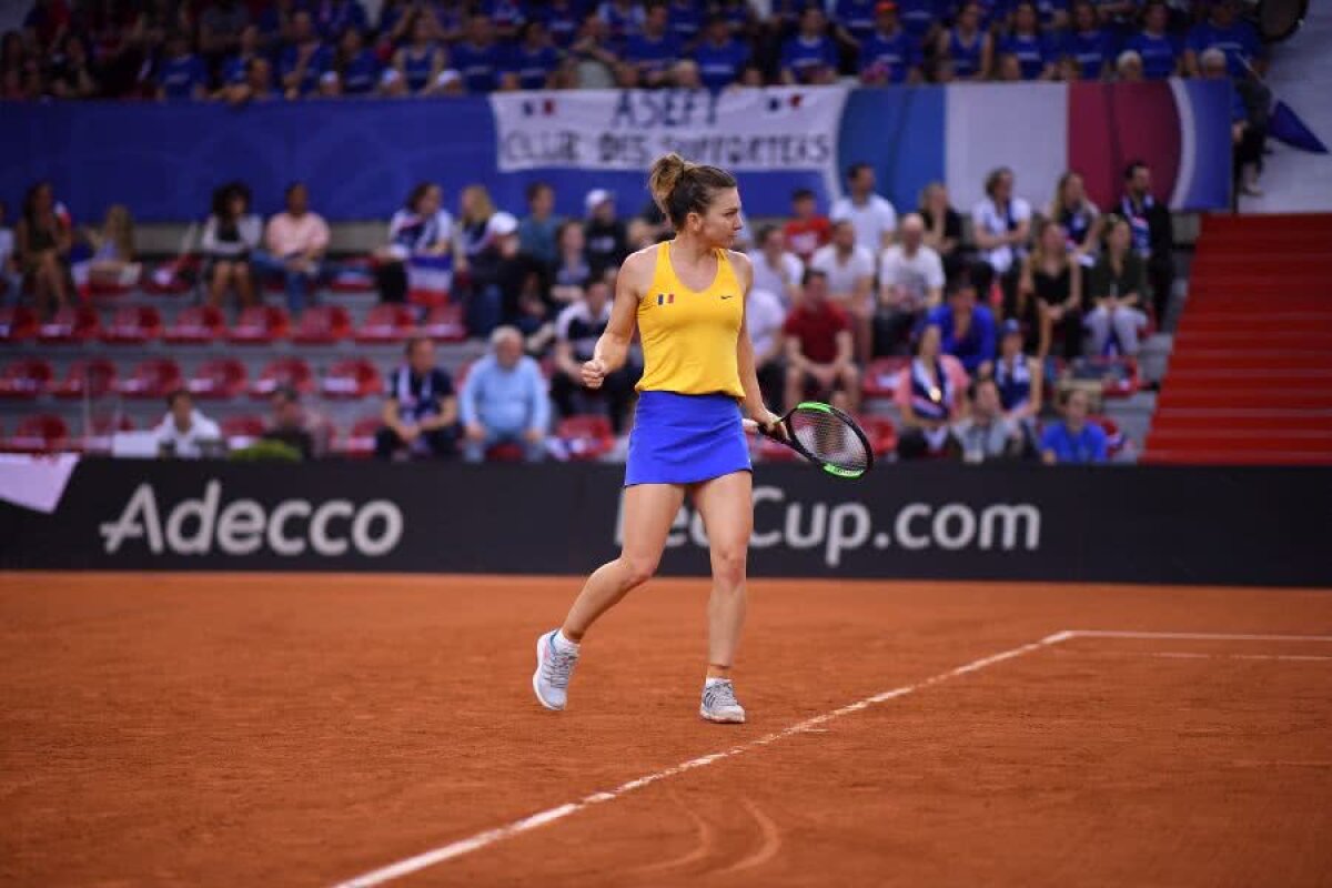 FED CUP, FRANȚA - ROMÂNIA 1-1 // VIDEO+FOTO Mihaela Buzărnescu a pierdut în fața Carolinei Garcia, Simona Halep a trecut de Kristina Mladenovic