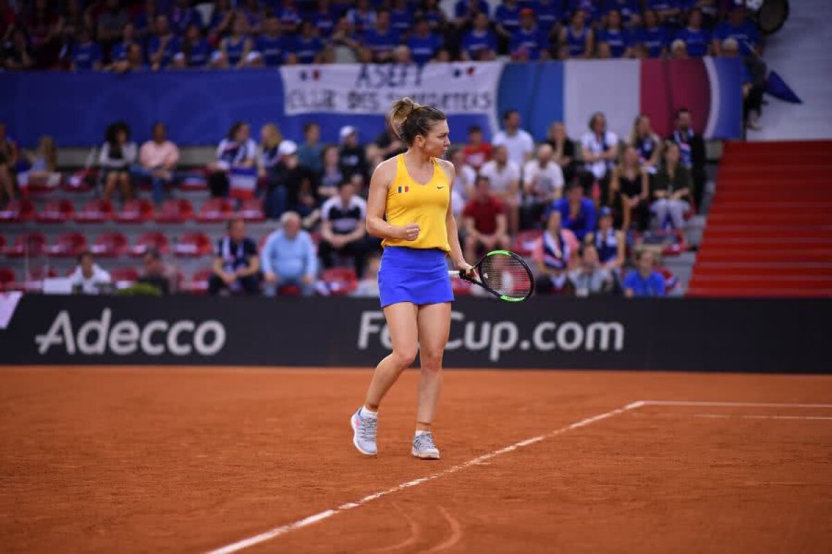  FED CUP, FRANȚA - ROMÂNIA 1-1 // VIDEO+FOTO Mihaela Buzărnescu a pierdut în fața Carolinei Garcia, Simona Halep a trecut de Kristina Mladenovic