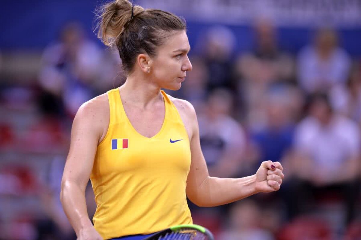 FRANȚA - ROMÂNIA, FED CUP // VIDEO Simona Halep, emoționată după victoria cu Mladenovic: „A fost greu să mă controlez!”