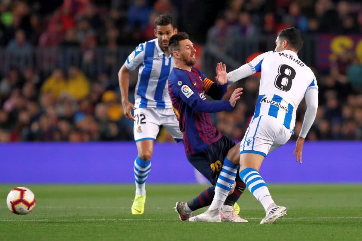 Barcelona - Real Sociedad 2-1 // VIDEO+FOTO Catalanii se impun greu pe Camp Nou și se apropie şi mai mult de mult râvnitul trofeu