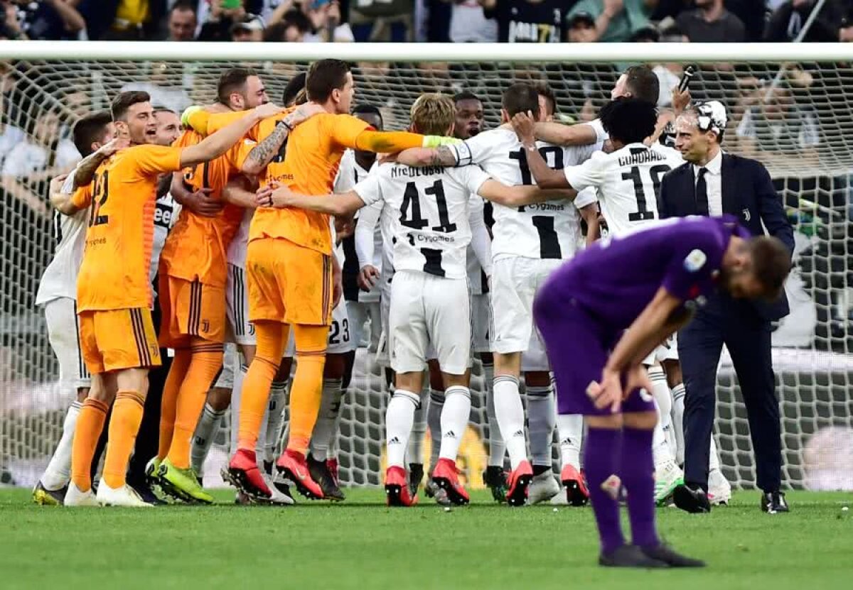 Juventus - Fiorentina 2-1 // VIDEO+FOTO » Record! Juventus, campioană a opta oară consecutiv! Cristiano Ronaldo, primul titlu în Italia