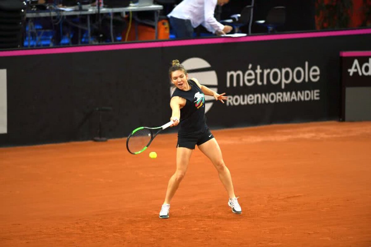 FRANȚA - ROMÂNIA 1-1, FED CUP // SIMONA HALEP - CAROLINE GARCIA » VIDEO+FOTO Imagini în exclusivitate cu Simona Halep, cu o oră înaintea meciului cu Garcia