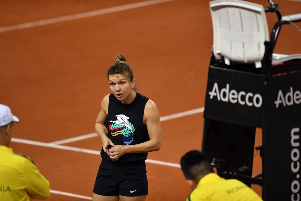 FRANȚA - ROMÂNIA 1-1, FED CUP // SIMONA HALEP - CAROLINE GARCIA » VIDEO+FOTO Imagini în exclusivitate cu Simona Halep, cu o oră înaintea meciului cu Garcia