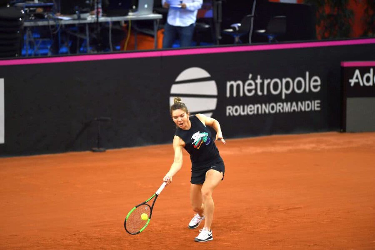 FRANȚA - ROMÂNIA 1-1, FED CUP // SIMONA HALEP - CAROLINE GARCIA » VIDEO+FOTO Imagini în exclusivitate cu Simona Halep, cu o oră înaintea meciului cu Garcia