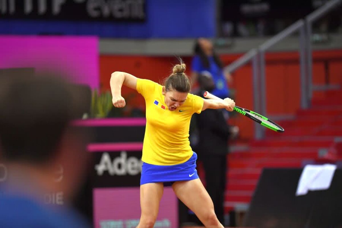 SIMONA HALEP - CAROLINE GARCIA // VIDEO+FOTO De aici a plecat revenirea FABULOASĂ din primul set! Halep, reacție incredibilă de descătușare după un punct teribil