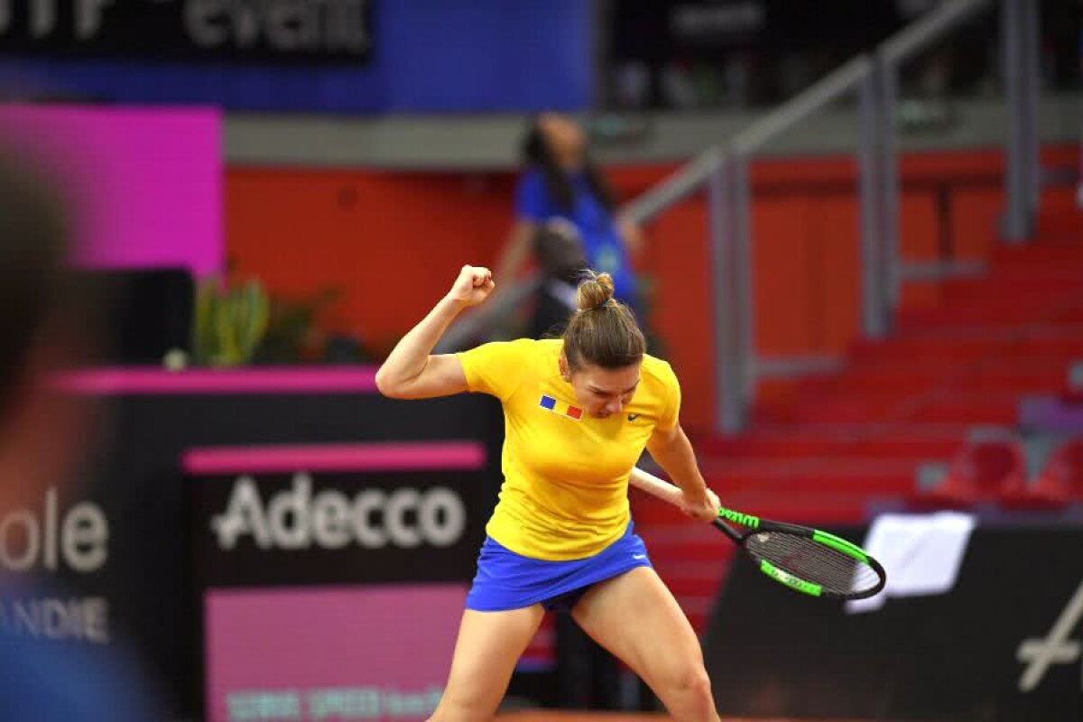 SIMONA HALEP - CAROLINE GARCIA // VIDEO+FOTO De aici a plecat revenirea FABULOASĂ din primul set! Halep, reacție incredibilă de descătușare după un punct teribil