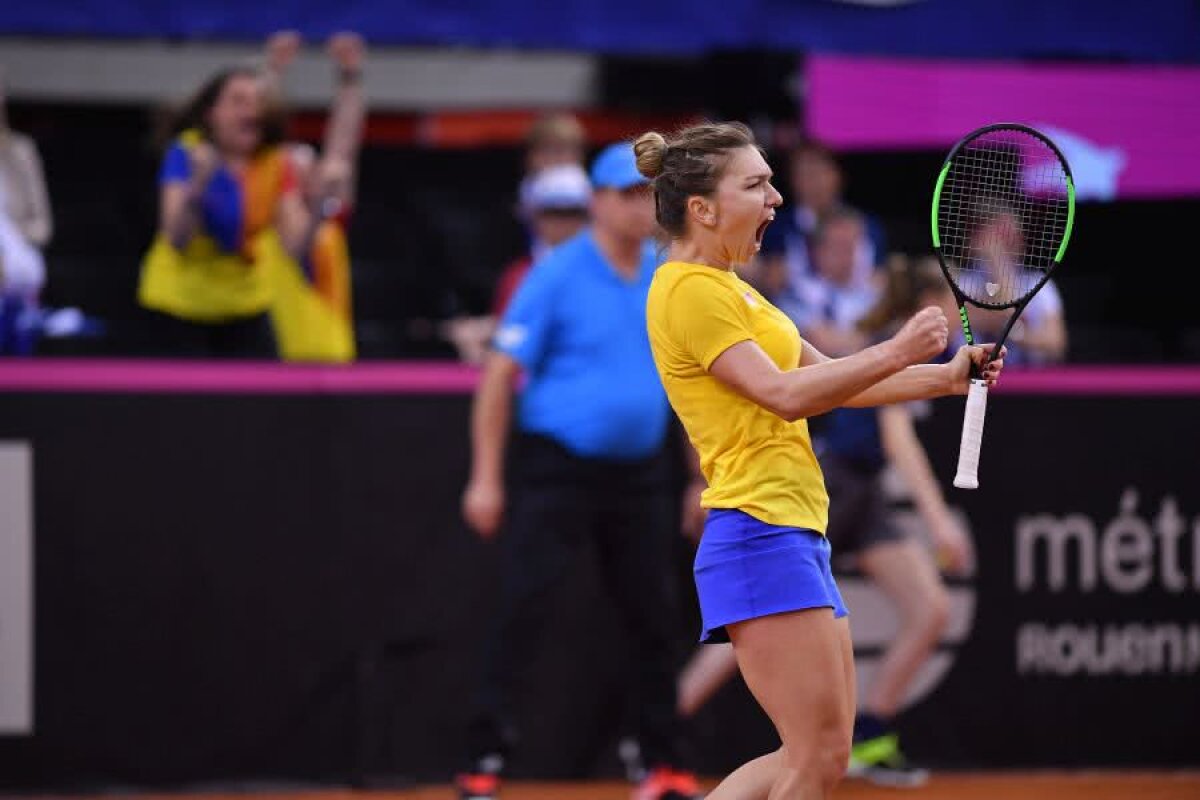 FRANȚA - ROMÂNIA 1-2, FED CUP // VIDEO Simona Halep e pregătită pentru meciul de dublu: „Pot orice dorește căpitanul. Dau tot pentru victoria României”