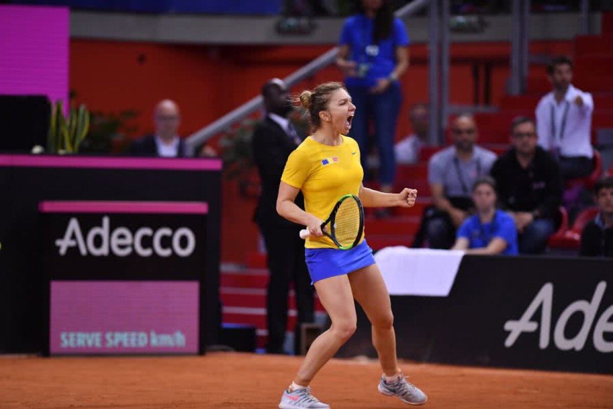 FRANȚA - ROMÂNIA 1-2, FED CUP // VIDEO Simona Halep e pregătită pentru meciul de dublu: „Pot orice dorește căpitanul. Dau tot pentru victoria României”