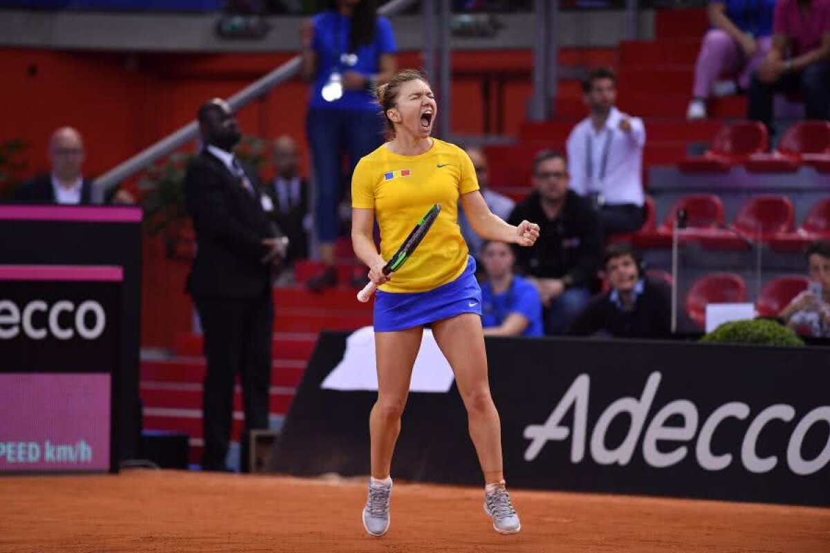 FRANȚA - ROMÂNIA 1-2, FED CUP // VIDEO Simona Halep e pregătită pentru meciul de dublu: „Pot orice dorește căpitanul. Dau tot pentru victoria României”