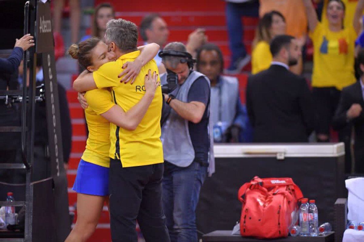 FRANȚA - ROMÂNIA 1-2, FED CUP // VIDEO Simona Halep e pregătită pentru meciul de dublu: „Pot orice dorește căpitanul. Dau tot pentru victoria României”