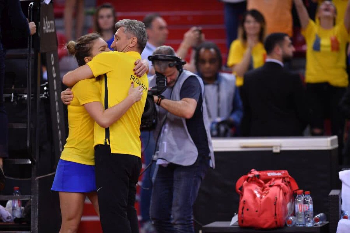 FRANȚA - ROMÂNIA 1-2, FED CUP // VIDEO Simona Halep e pregătită pentru meciul de dublu: „Pot orice dorește căpitanul. Dau tot pentru victoria României”