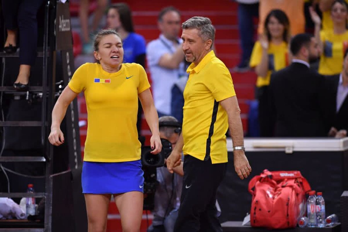 FRANȚA - ROMÂNIA 1-2, FED CUP // VIDEO Simona Halep e pregătită pentru meciul de dublu: „Pot orice dorește căpitanul. Dau tot pentru victoria României”