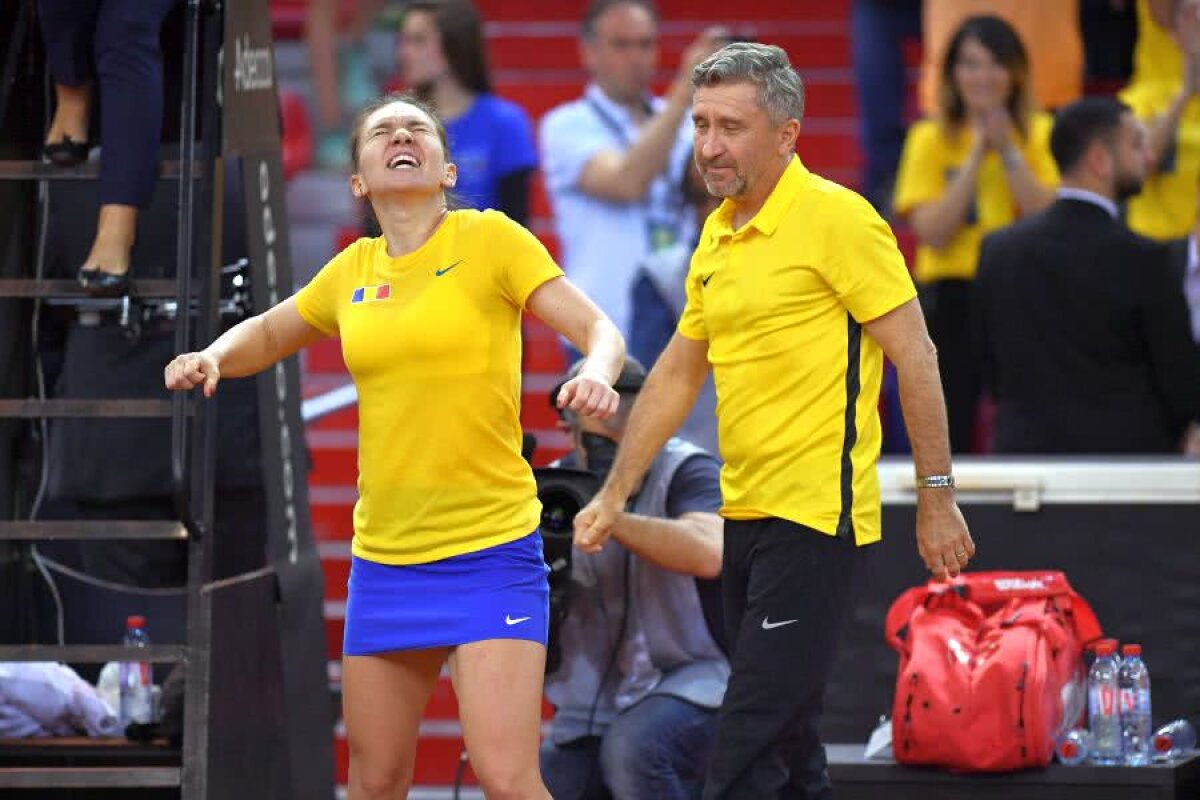 FRANȚA - ROMÂNIA 1-2, FED CUP // VIDEO Simona Halep e pregătită pentru meciul de dublu: „Pot orice dorește căpitanul. Dau tot pentru victoria României”