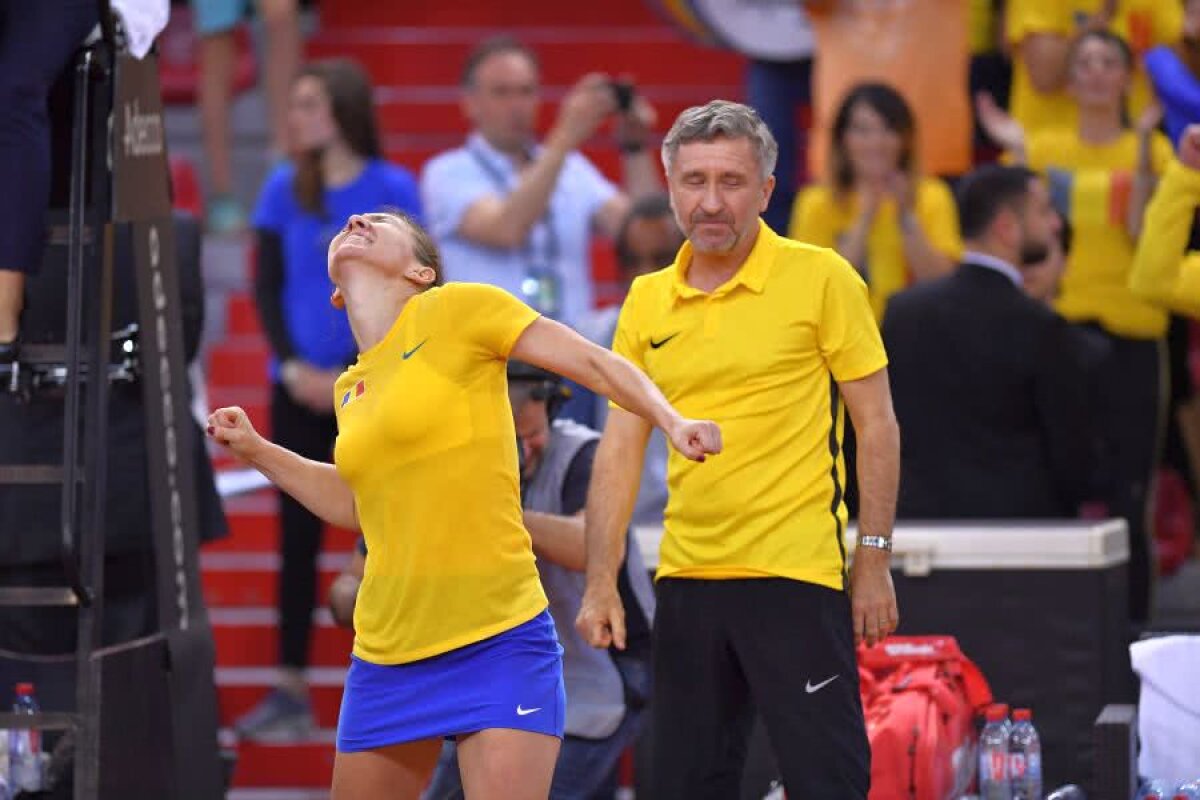FRANȚA - ROMÂNIA 1-2, FED CUP // VIDEO Simona Halep e pregătită pentru meciul de dublu: „Pot orice dorește căpitanul. Dau tot pentru victoria României”