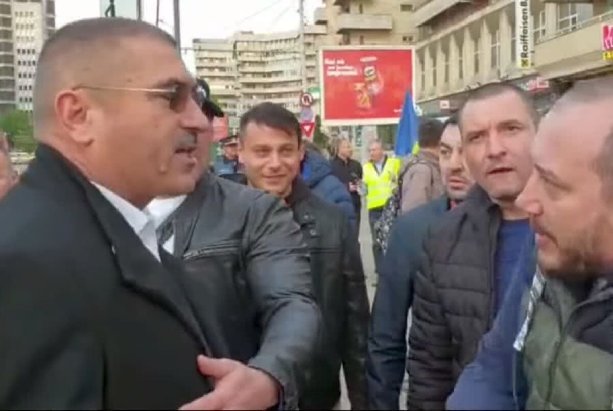 VIDEO Vasile Cîtea, președintele Federației de Box, reacție agresivă la adresa unui protestatar, la mitingul din Iași al lui Liviu Dragnea