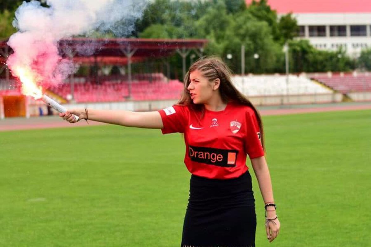 DINAMO // VIDEO Cine e Alexandra Stîngă, prima femeie crainic din Liga 1 + Imagini nedifuzate cu momentul istoric de pe stadionul Dinamo
