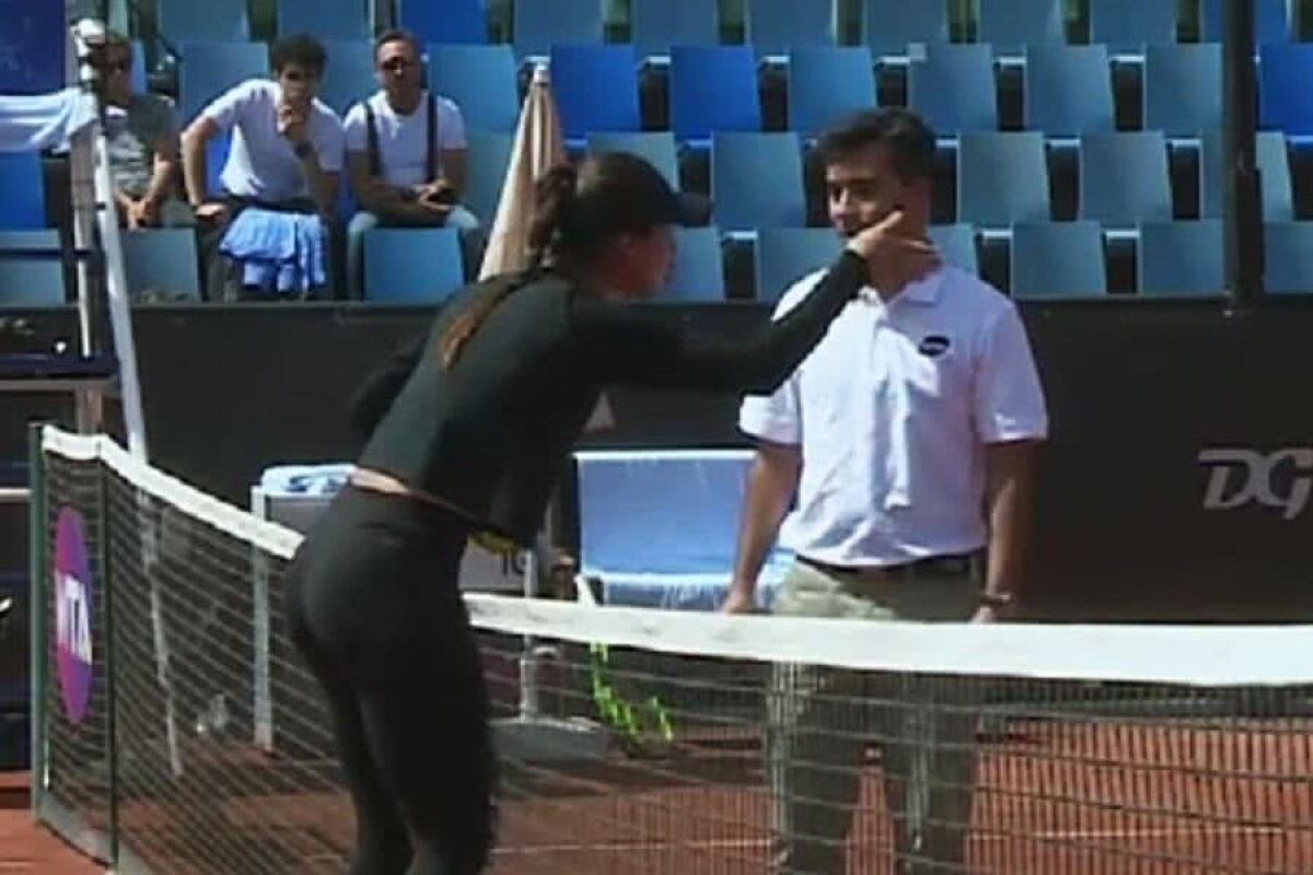 WTA ISTANBUL // VIDEO+FOTO Sorana Cîrstea, gest reprobabil în meciul cu Barbora Strycova! L-a bruscat pe arbitru: „Ești nebun sau orb?”