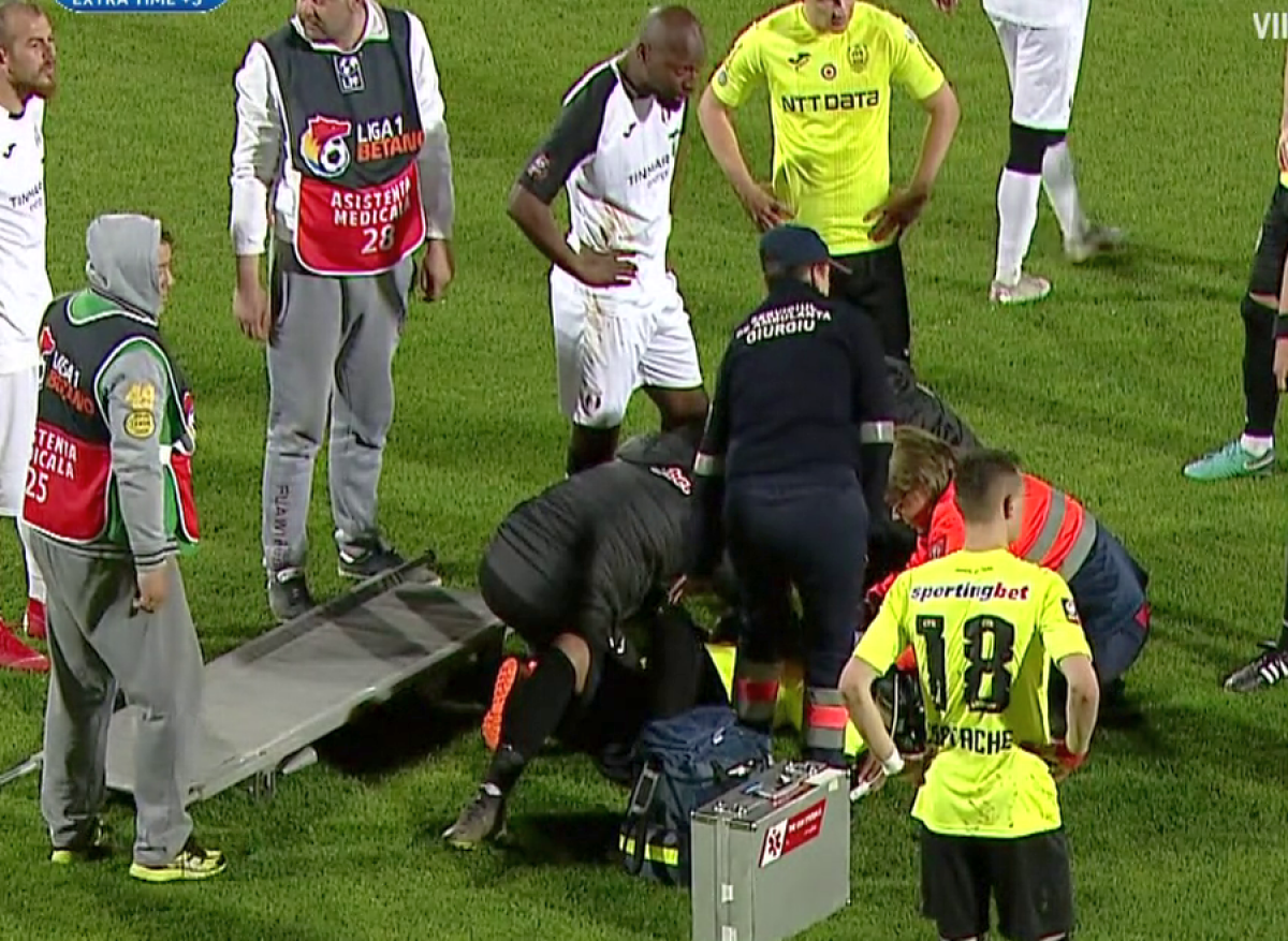 ATENȚIE, FOTO cu impact emoțional // UPDATE Ultimele detalii despre starea lui Bilel Omrani » Atacantul CFR-ului urmează să fie externat: „Sperăm să joace luni”