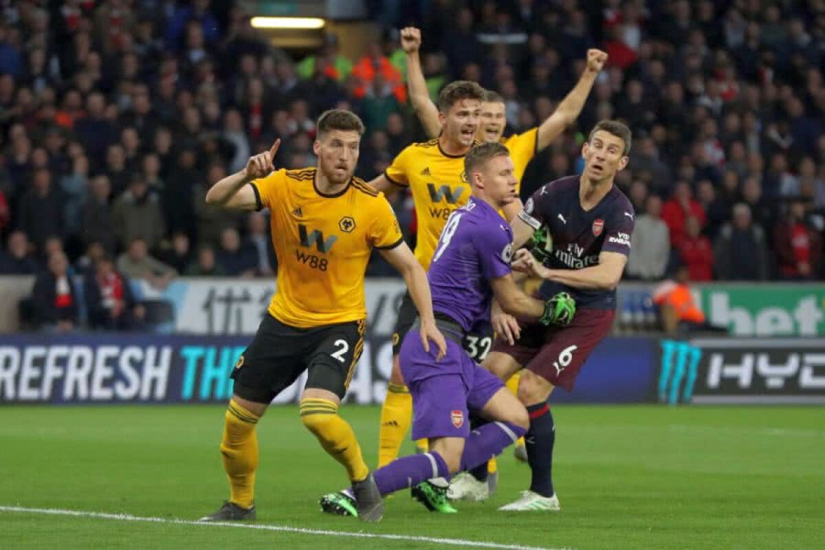 Wolverhampton - Arsenal 3-1 // FOTO „Tunarii” ratează șansa de a urca pe un loc de Liga Campionilor! Umiliți într-o repriză de Wolves