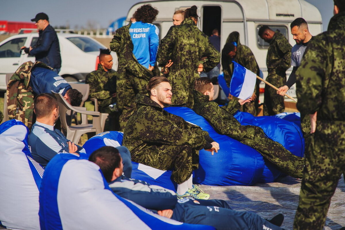 VIITORUL - CSU CRAIOVA // Papură ca Luis Enrique! Și-a dus jucătorii de la CSU Craiova la paintball și visează la remontada cu Viitorul