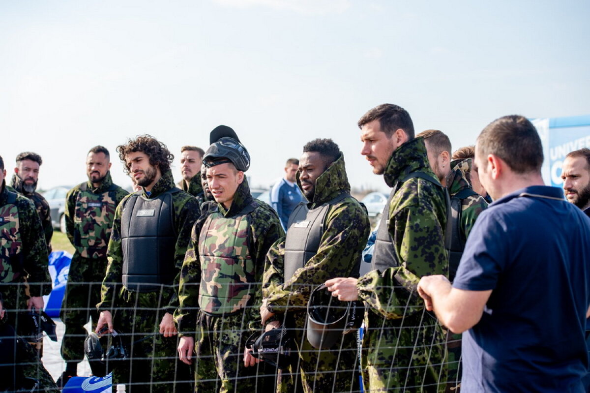 VIITORUL - CSU CRAIOVA // Papură ca Luis Enrique! Și-a dus jucătorii de la CSU Craiova la paintball și visează la remontada cu Viitorul