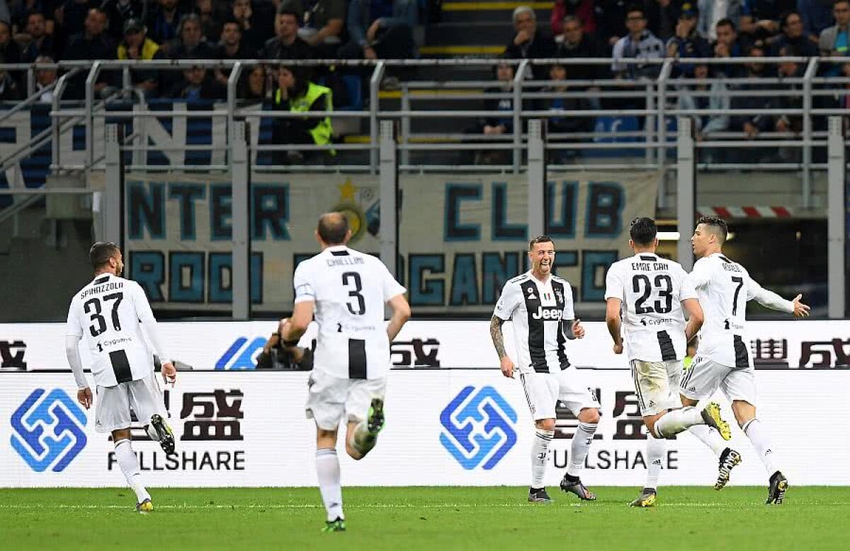 INTER - JUVENTUS 1-1 // VIDEO + FOTO Cristiano Ronaldo a salvat-o pe Juventus în Derby d'Italia! Fanii lui Inter, scenografie ironică pentru rivală