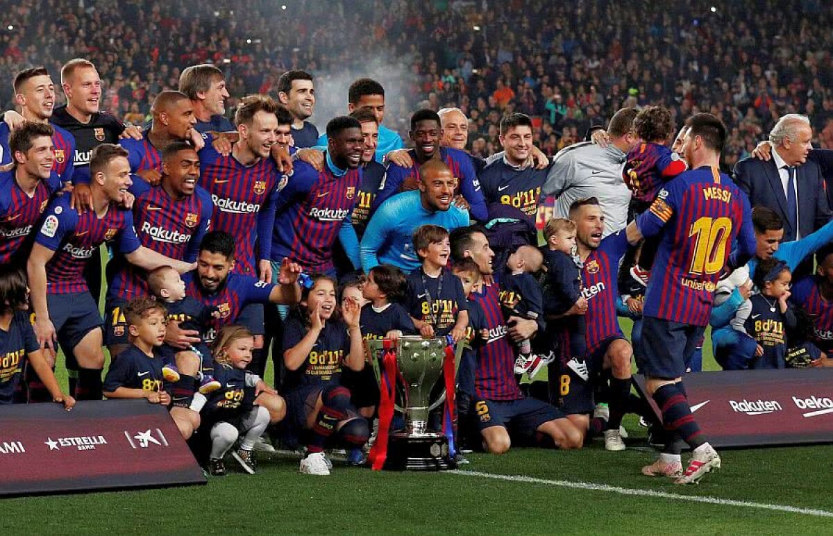 VIDEO + FOTO Barcelona, campioană în Spania! Messi a adus victoria cu Levante și titlul #26 » Petrecere pe teren la final