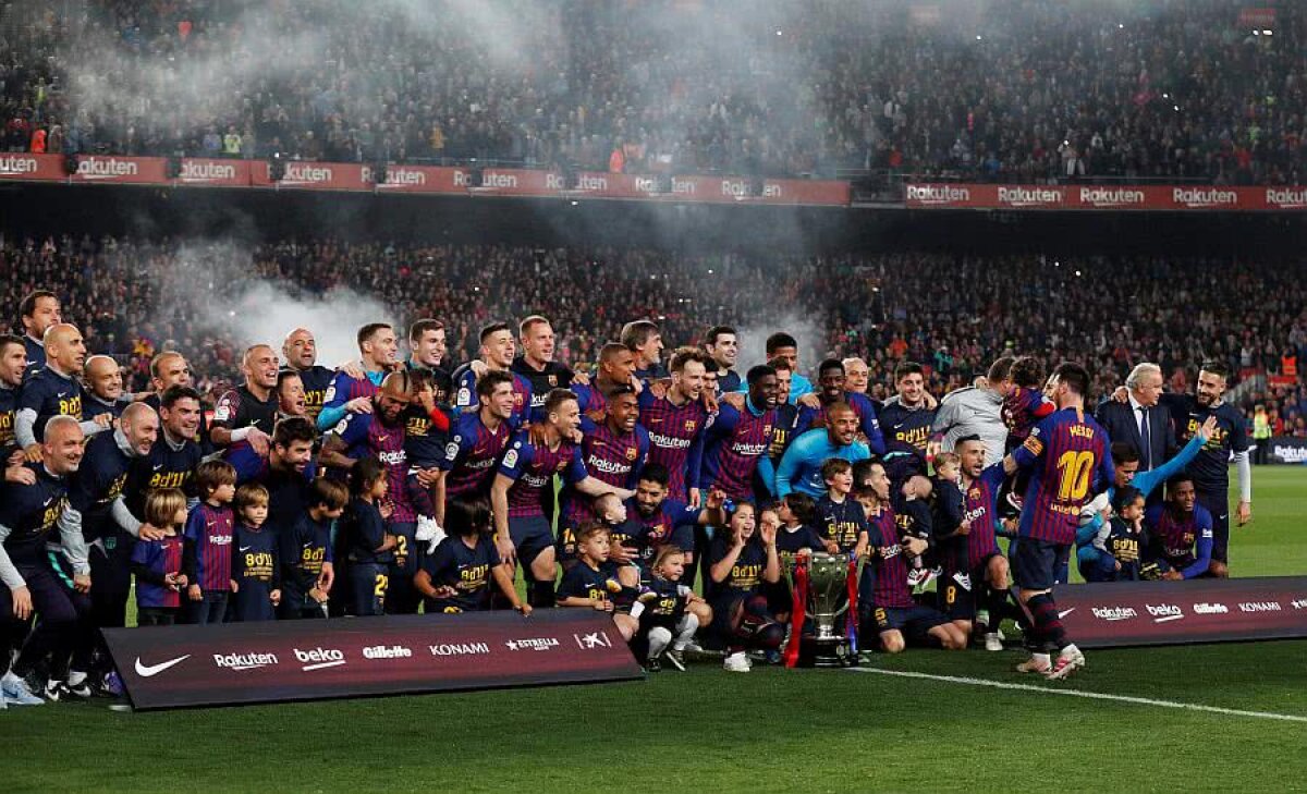VIDEO + FOTO Barcelona, campioană în Spania! Messi a adus victoria cu Levante și titlul #26 » Petrecere pe teren la final