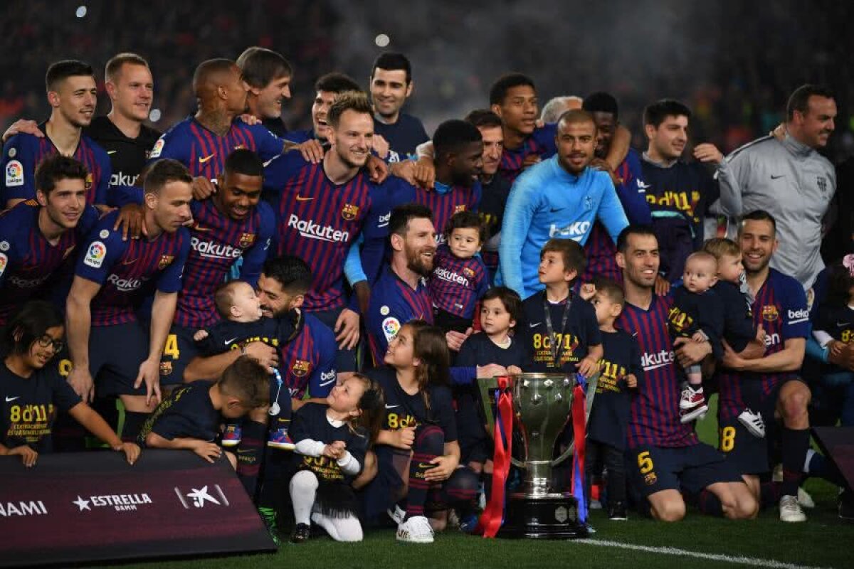 FOTO și VIDEO Sărbătoarea copiilor! Catalanii au celebrat împreună cu familiile lor titlul 26 cucerit în La Liga