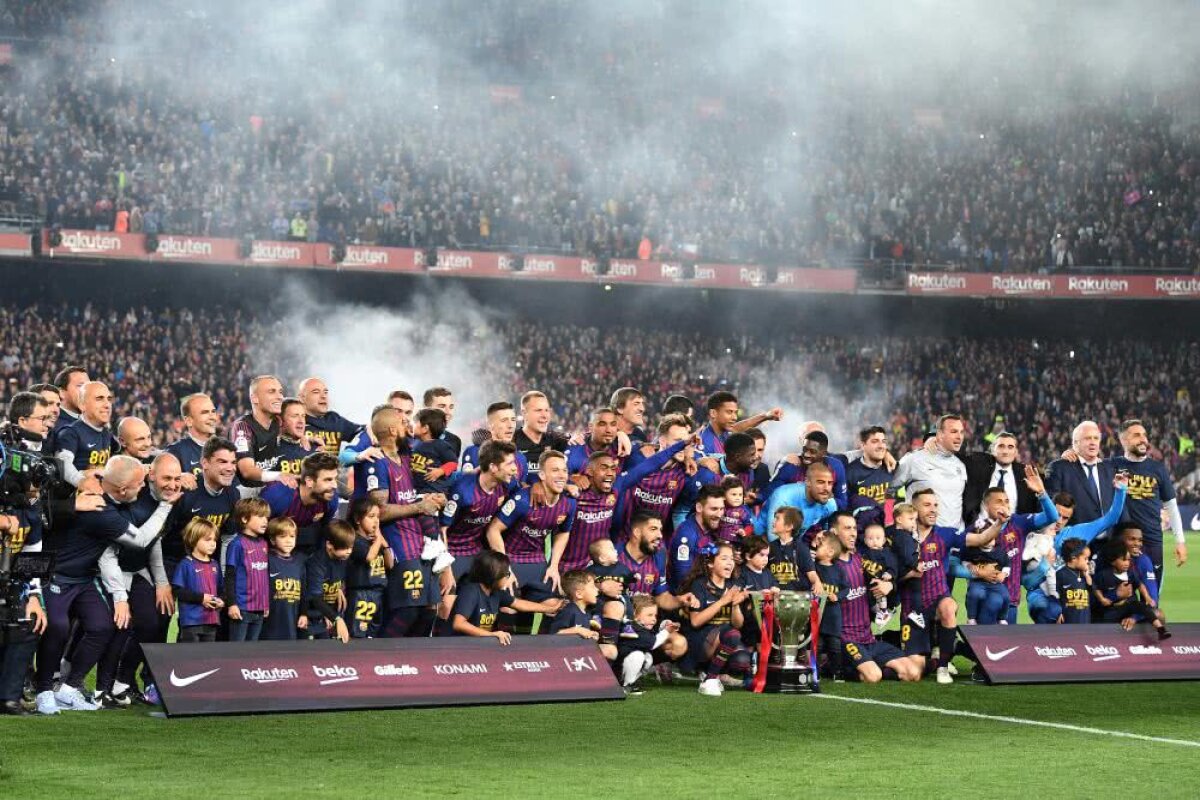 FOTO și VIDEO Sărbătoarea copiilor! Catalanii au celebrat împreună cu familiile lor titlul 26 cucerit în La Liga