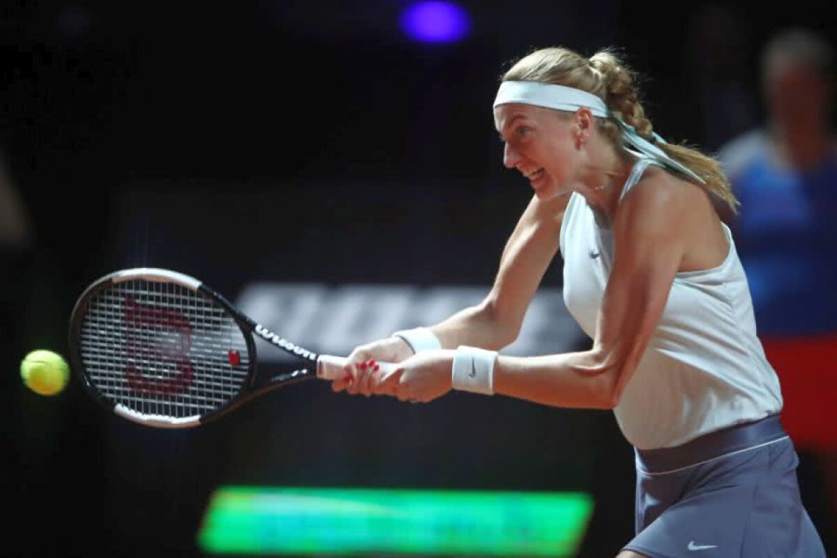 FOTO Petra Kvitova a câștigat turneul de la Stuttgart! Hohote de râs la conferința de presă dinaintea finalei cu Kontaveit