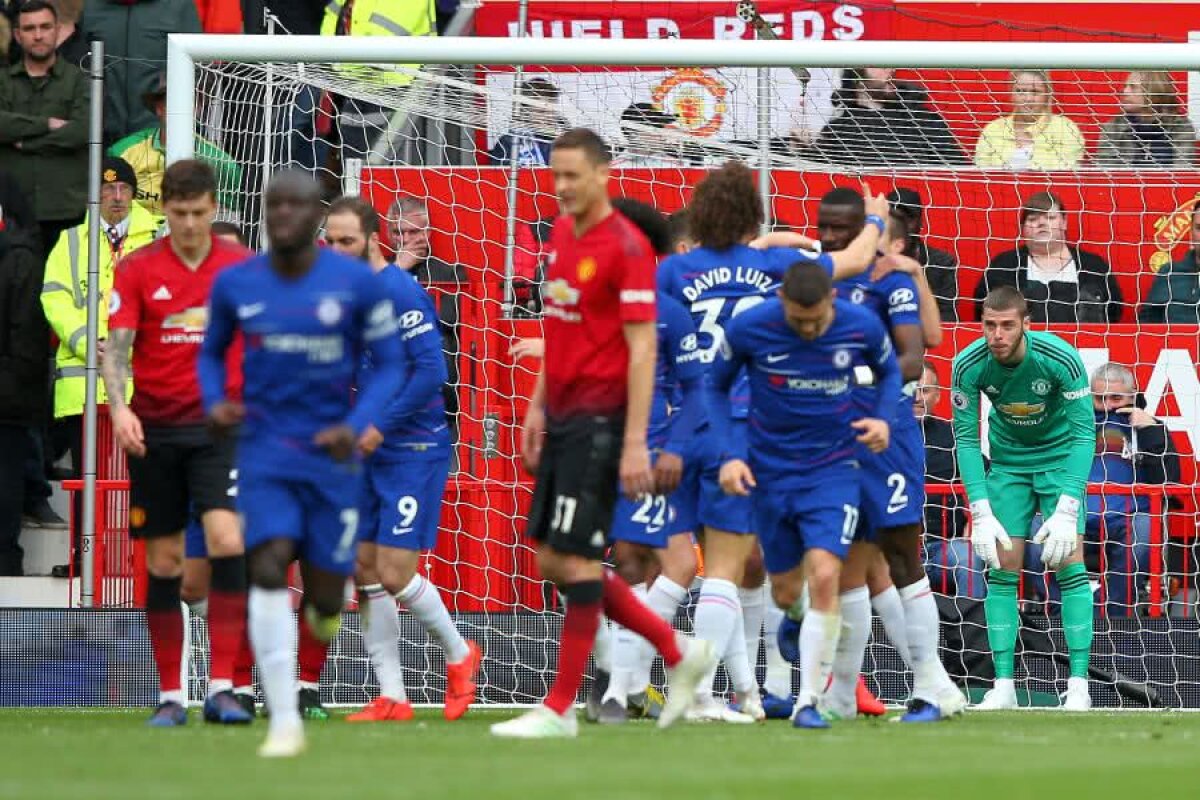 MANCHESTER UNITED - CHELSEA  1-1 // VIDEO+FOTO Gafa lui De Gea o face pe Chelsea favorită la locurile de Liga Campionilor! Cum arată ACUM clasamentul