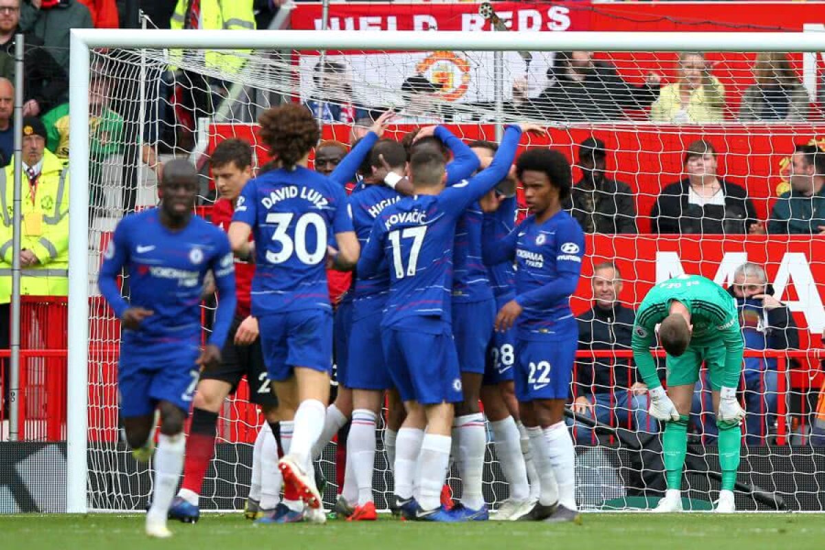 MANCHESTER UNITED - CHELSEA  1-1 // VIDEO+FOTO Gafa lui De Gea o face pe Chelsea favorită la locurile de Liga Campionilor! Cum arată ACUM clasamentul