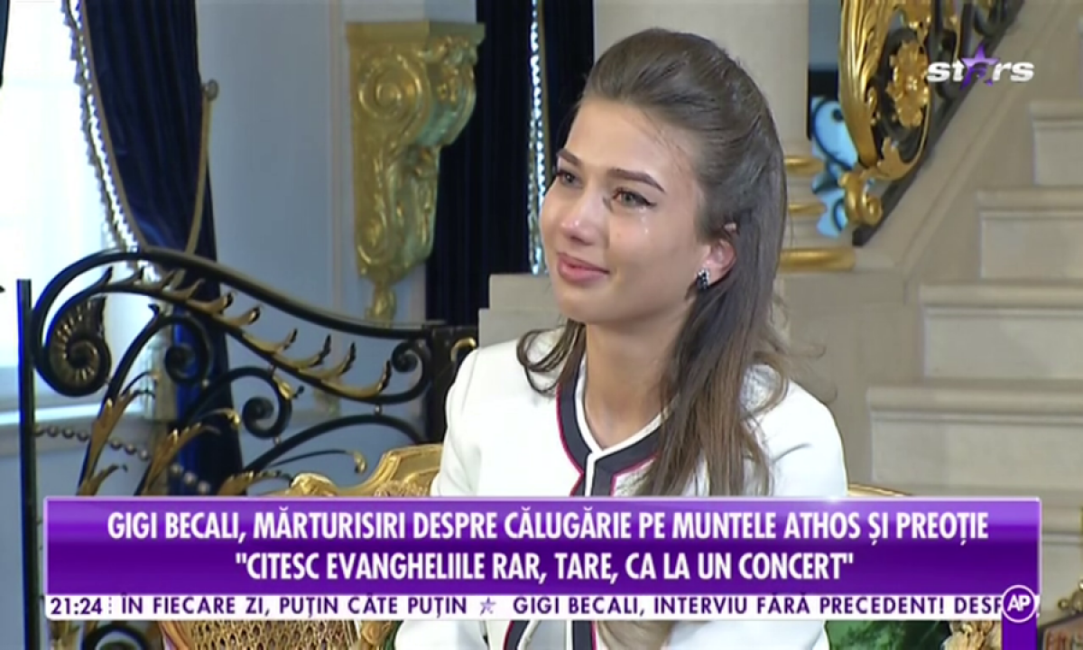 FOTO Maria, fiica lui Anghel Iordănescu, a realizat un interviu-eveniment cu Gigi Becali: „La 70-80 de ani mă călugăresc!” » Jurnalista a plâns în timpul dialogului
