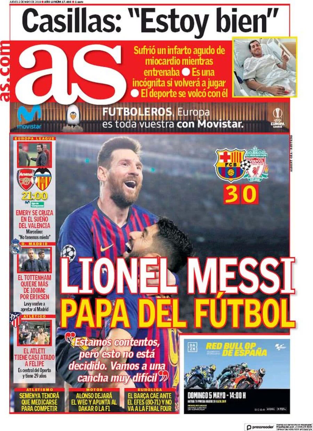 BARCELONA - LIVERPOOL 3-0 // Reacțiile presei internaționale după recitalul lui Messi: „Delir! Lumina geniului. Messi este Papa fotbalului”