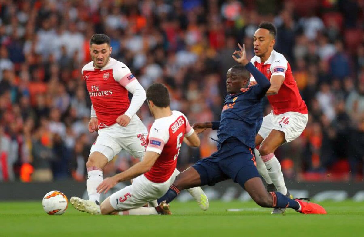 Arsenal - Valencia 3-1 // VIDEO+FOTO „Tunarii” fac un pas uriaș spre finala Europa League! Unai Emery, aproape de trofeul EL #4