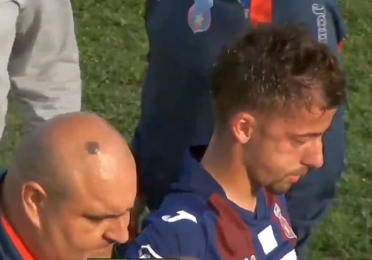 VIDEO HAOS la meciul lui CSA Steaua din Liga 4! Un fotbalist a fost făcut KO pe teren, imagini șocante! Marius Lăcătuș a intervenit + partida a fost suspendată în minutul 70