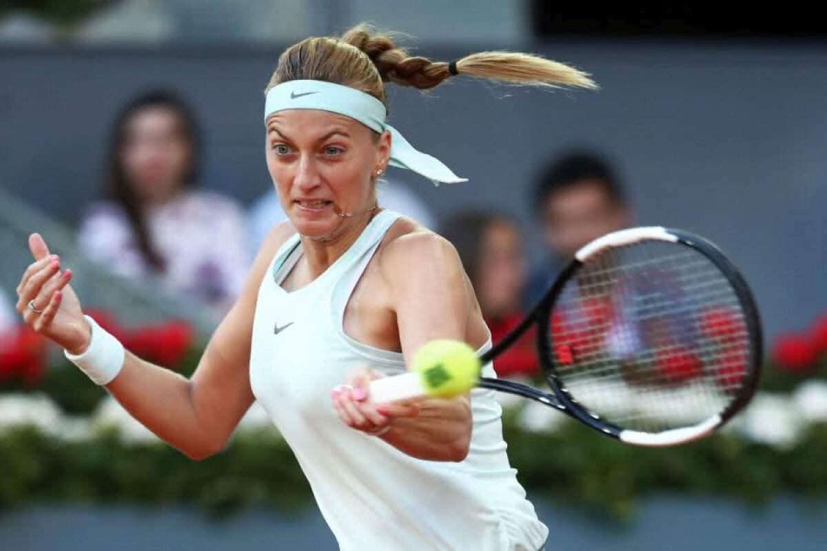 WTA MADRID // VIDEO + FOTO Petra Kvitova, start ideal în cursa pentru apărarea trofeului de la Madrid! Cu cine va juca în turul secund